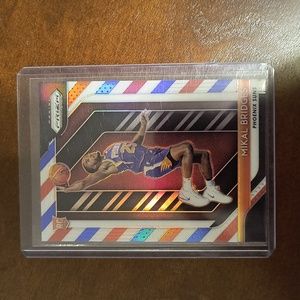 Mikal Bridges prizm Barber shop parallel rookie